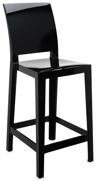 Kartell - Barová stolička One More Please nízka, čierna