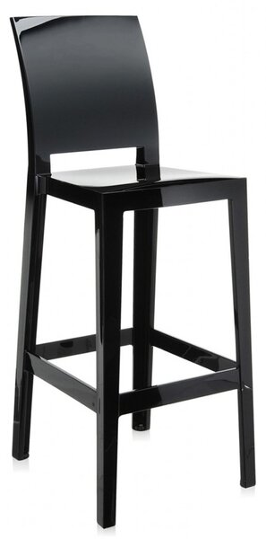 Kartell - Barová stolička One More Please vysoká, čierna