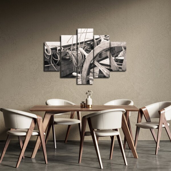 Obraz - Kormidlo plachetnice (150x105 cm)
