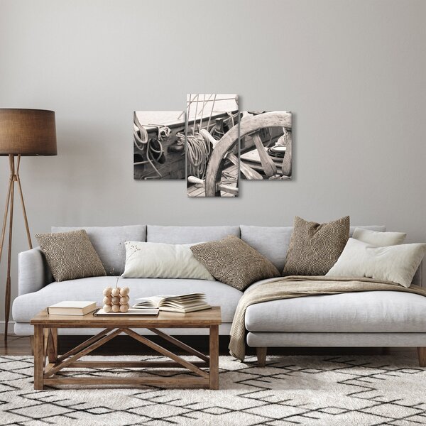 Obraz - Kormidlo plachetnice (90x60 cm)
