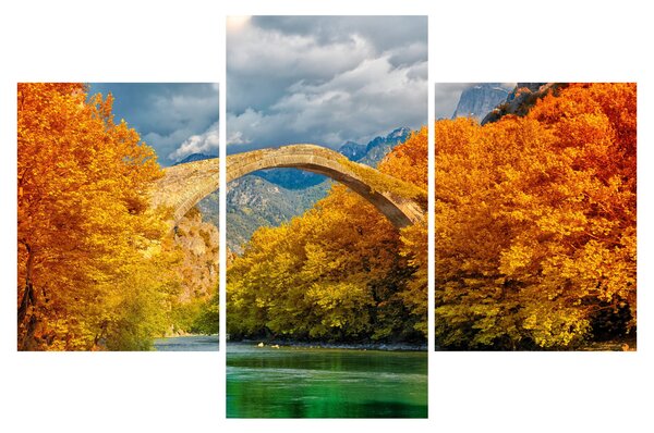 Obraz - Konitsa most (90x60 cm)