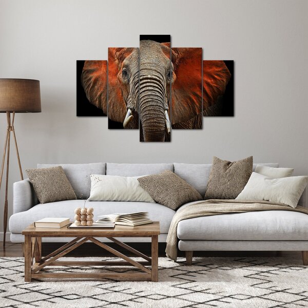 Obraz - Slony z Tsavo (150x105 cm)