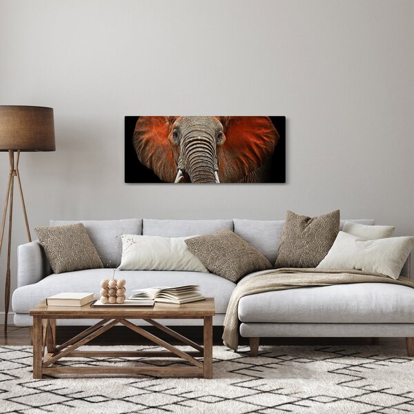 Obraz - Slony z Tsavo (120x50 cm)
