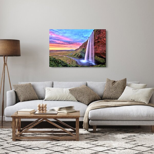 Obraz - Vodopád Seljalandsfoss (90x60 cm)