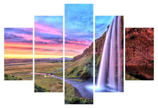 Obraz - Vodopád Seljalandsfoss (150x105 cm)