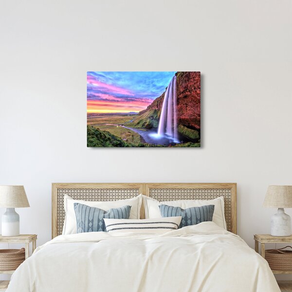 Obraz - Vodopád Seljalandsfoss (90x60 cm)