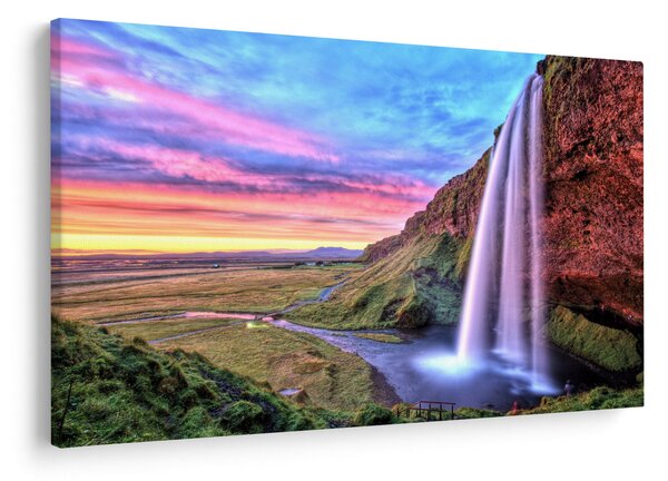 Obraz - Vodopád Seljalandsfoss (90x60 cm)
