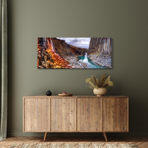 Obraz - kaňon Studlagil (120x50 cm)