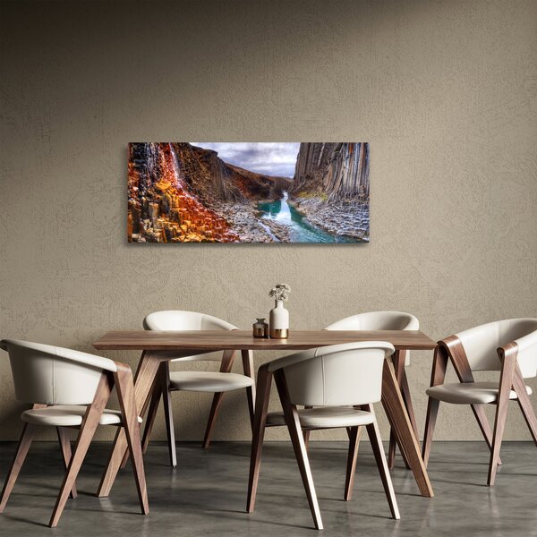 Obraz - kaňon Studlagil (120x50 cm)