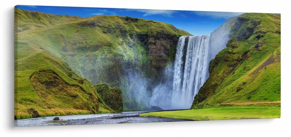 Obraz - Vodopád Seljalandsfoss (120x50 cm)