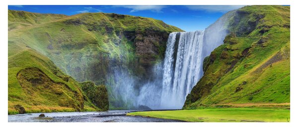 Obraz - Vodopád Seljalandsfoss (120x50 cm)