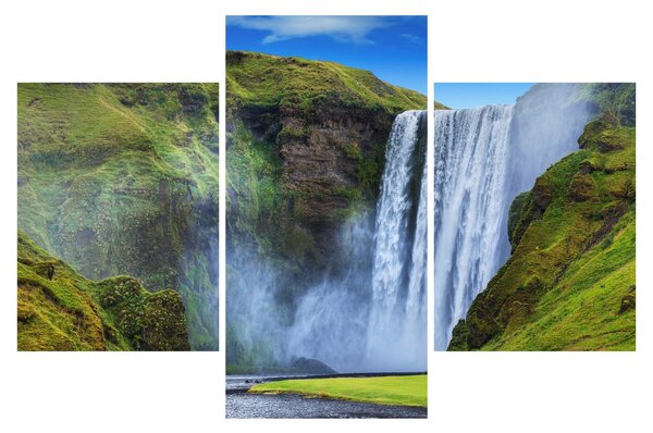 Obraz - Vodopád Seljalandsfoss (90x60 cm)