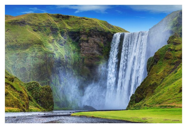 Obraz - Vodopád Seljalandsfoss (90x60 cm)