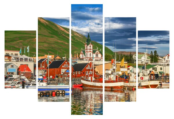 Obraz - Húsavík (150x105 cm)
