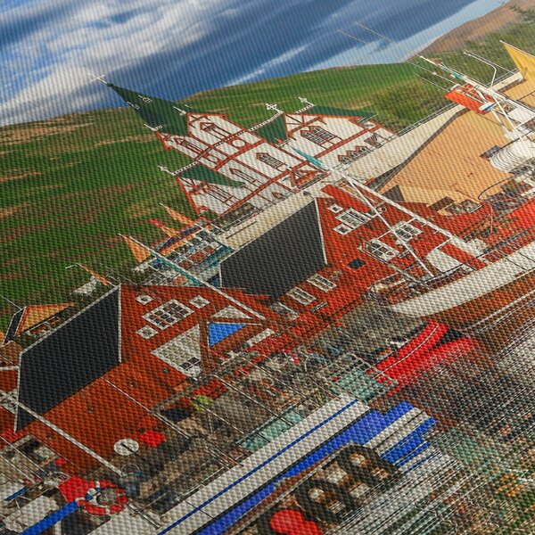 Obraz - Húsavík (150x105 cm)