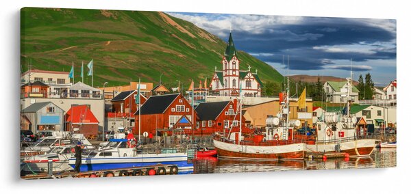 Obraz - Húsavík (120x50 cm)