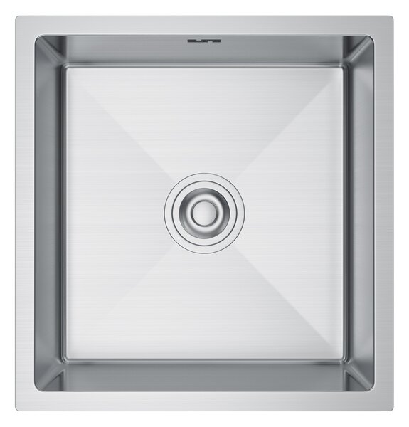 Erga HD, 1-komorový oceľový drez 470x450x210 mm, oceľová, ERG-MLS-HD4745