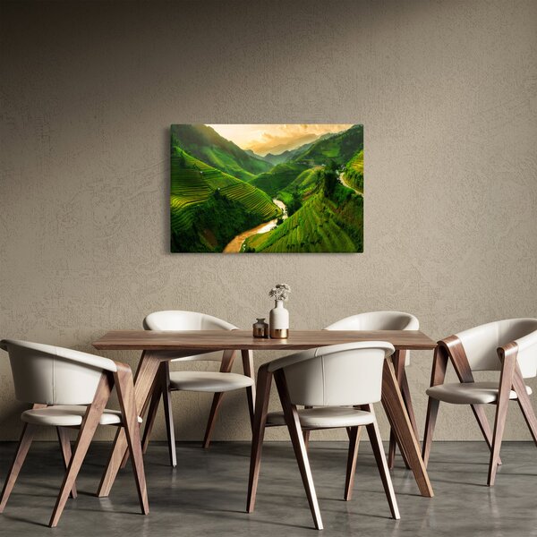 Obraz - Ryžové terasy Mu Cang Chai (90x60 cm)