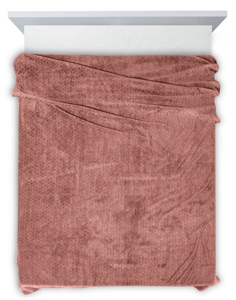 DEKA Z MIKROFLANELU CINDY 170X210 CM STARORUŽOVÁ