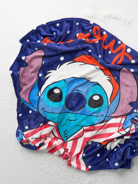 Sinsay - Deka s potlačou Lilo & Stitch - tmavomodrá