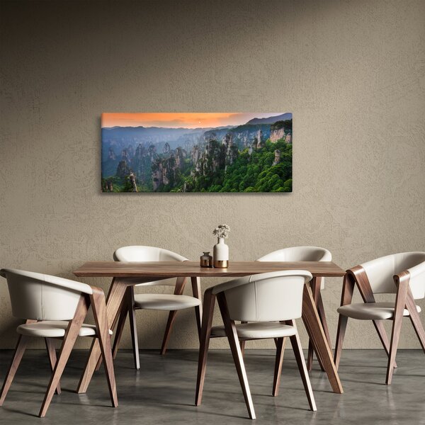 Obraz - Národný lesný park Zhangjiajie (120x50 cm)