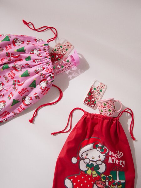 Sinsay - Textilná darčeková taška Hello Kitty - ružová
