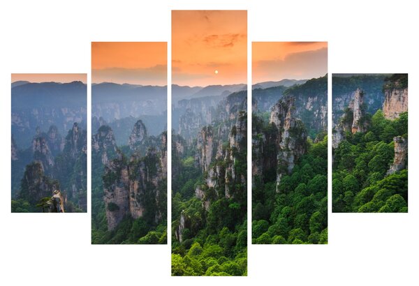 Obraz - Národný lesný park Zhangjiajie (150x105 cm)