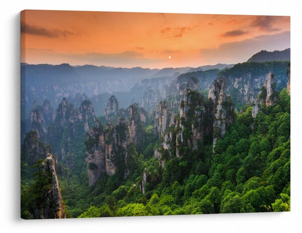 Obraz - Národný lesný park Zhangjiajie (70x50 cm)