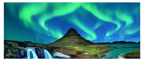 Obraz - Kirkjufell, Island (120x50 cm)