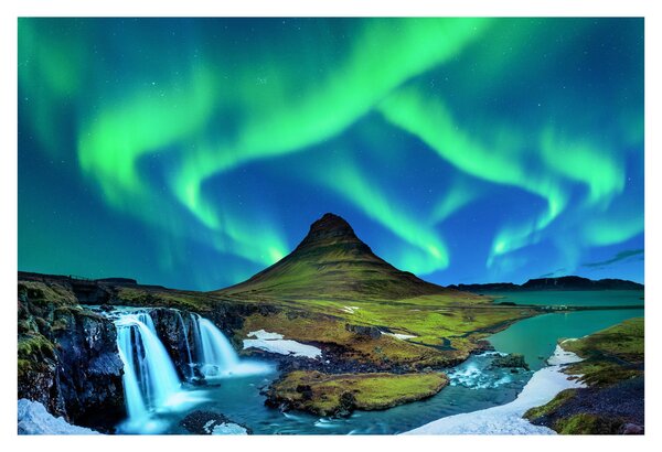 Obraz - Kirkjufell, Island (90x60 cm)