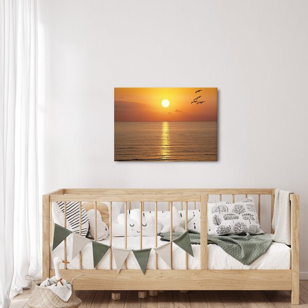 Obraz - Západ slnka nad oceánom (70x50 cm)