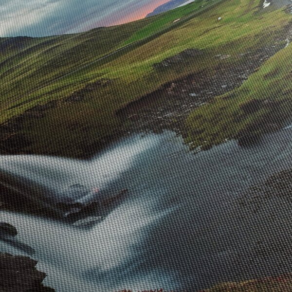 Obraz - Kirkjufell pri západe slnka (90x60 cm)