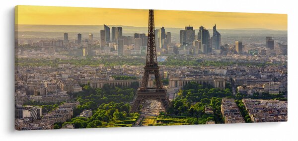 Obraz - Panoráma Paríža (120x50 cm)