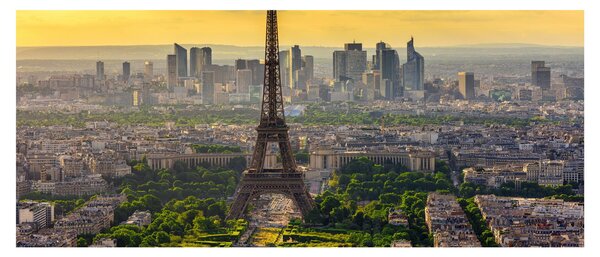 Obraz - Panoráma Paríža (120x50 cm)
