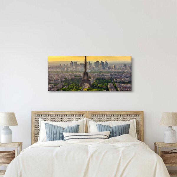 Obraz - Panoráma Paríža (120x50 cm)