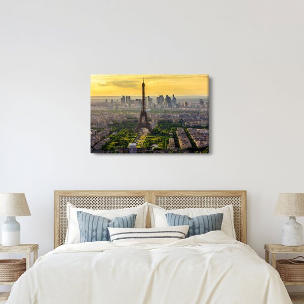 Obraz - Panoráma Paríža (90x60 cm)