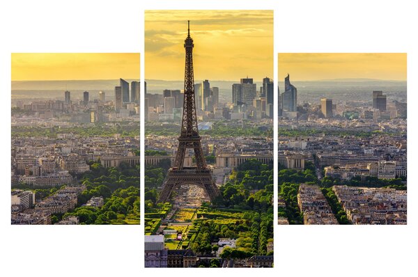 Obraz - Panoráma Paríža (90x60 cm)