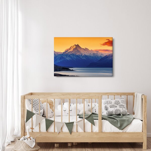 Obraz - Jazero Pukaki (90x60 cm)