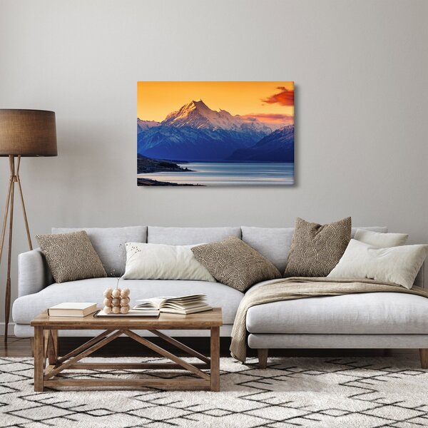 Obraz - Jazero Pukaki (90x60 cm)