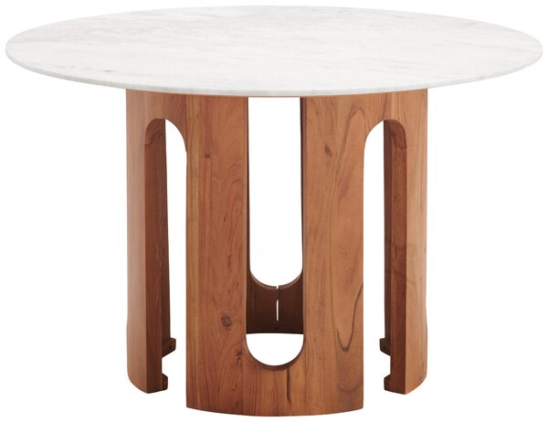 JEDÁLENSKÝ STÔL, akácia, farba vlašského orecha, 120/120/76 cm Livetastic - Stoly, Online Only