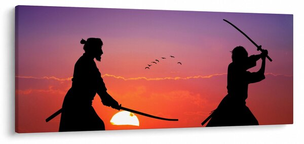Obraz - Samuraji (120x50 cm)