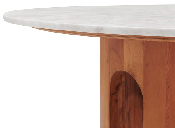 JEDÁLENSKÝ STÔL, akácia, farba vlašského orecha, 120/120/76 cm Livetastic - Stoly, Online Only