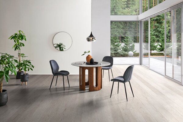 JEDÁLENSKÝ STÔL, akácia, farba vlašského orecha, 120/120/76 cm Livetastic - Stoly, Online Only