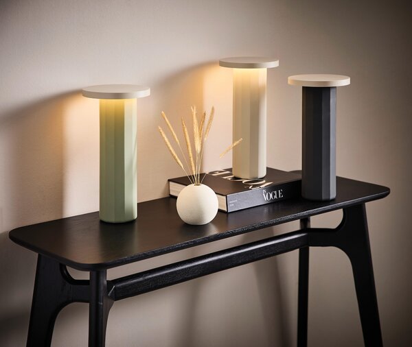 NABÍJATEĽNÁ STOLNÁ LAMPA, dotykový stmievač, 16/31,6 cm Dieter Knoll - Interiérové svietidlá