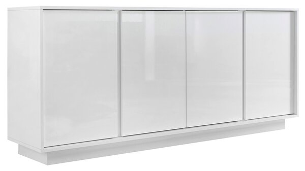 ŠIROKÁ KOMODA, biela s vysokým leskom, 180/79/43 cm MID.YOU - Komody, Online Only