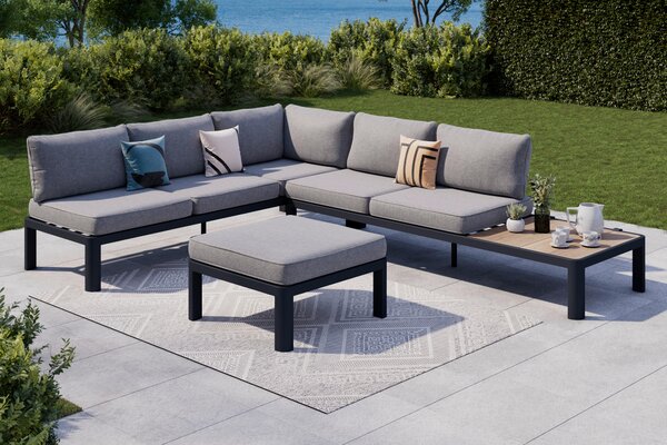 TERASOVÁ SEDACIA SÚPRAVA kov, plast, textil Ambia Garden - Série záhradného nábytku