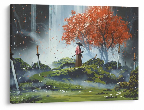 Obraz - Ilustrácie záhrady mečov (70x50 cm)