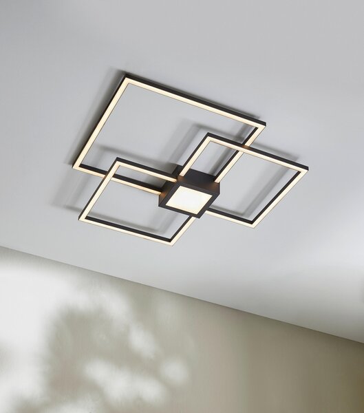STROPNÉ LED SVIETIDLO, 65,5/65,5/6,5 cm Novel - Interiérové svietidlá