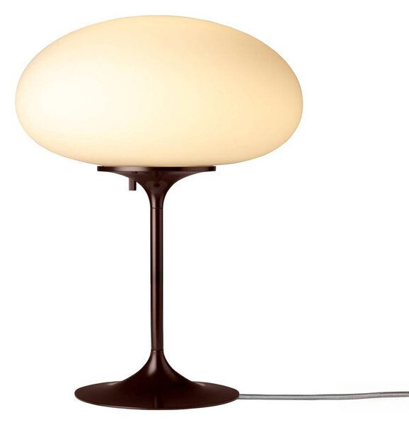 Gubi Stolová lampa Stemlite, čierno-červená, výška 42 cm, stmievateľné, Červená, Obývacia izba / jedáleň, kov, Dizajn, Stojacie svietidlo