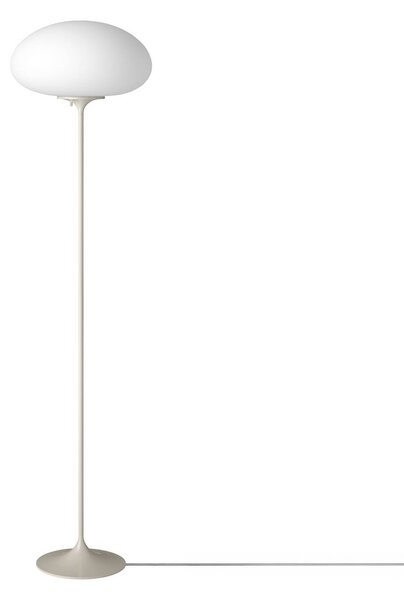 GUBI Gubi Stojacia lampa Stemlite, šedá farba, výška 150 cm, stmievateľné, Hliník / sivá / zinok, Obývacia izba / jedáleň, kov, Dizajn, Stojaca lampa